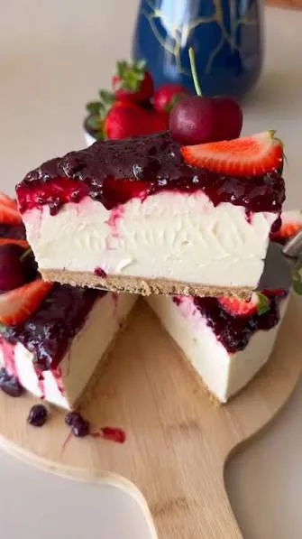 Cheesecake de frutos rojos